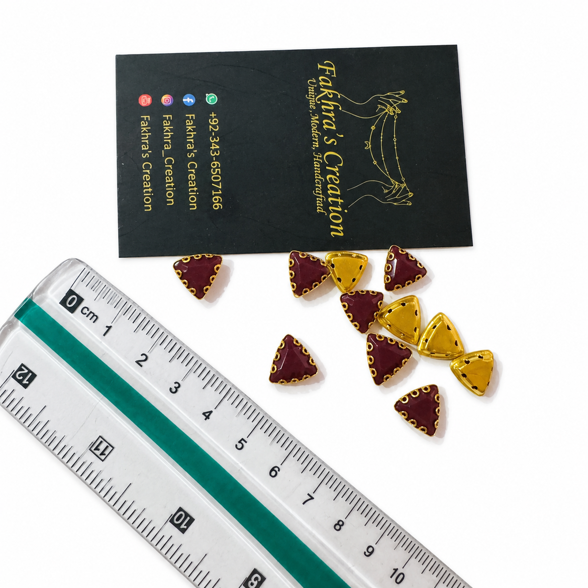 Small Triangle Matte Stones
