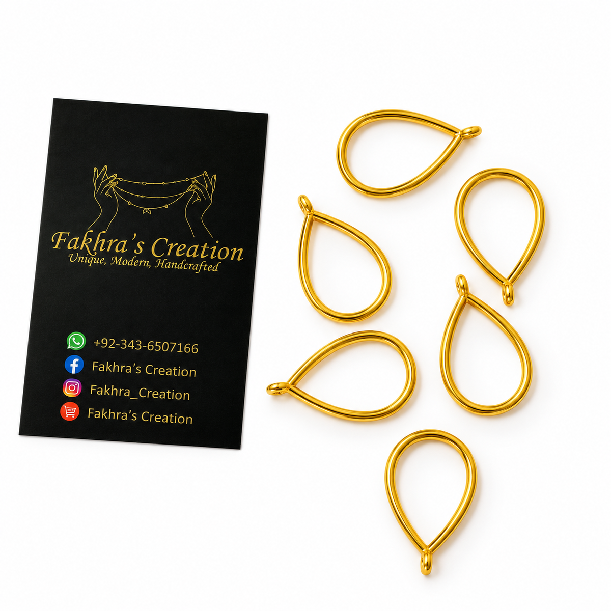 Drop Pendant Resin Base for DIY Jewelry