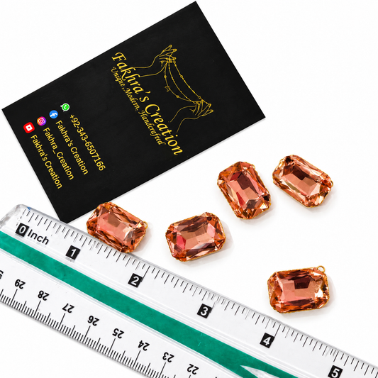 Frameless Rectangle Crystal Stone 1 dozen