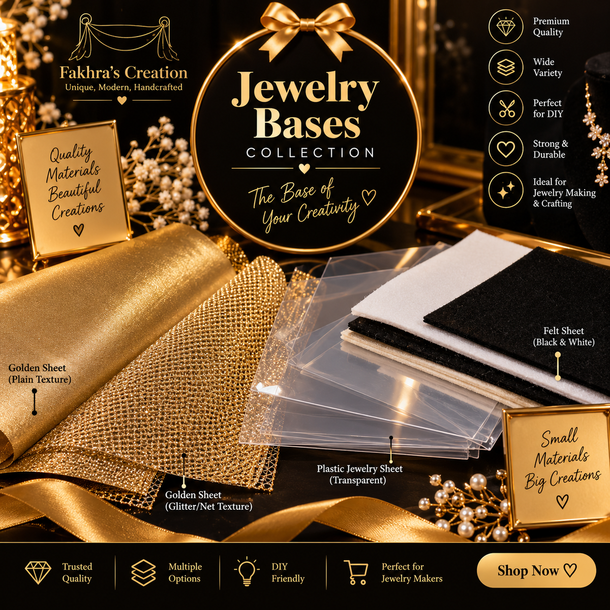 Jewelry Bases & Sheets