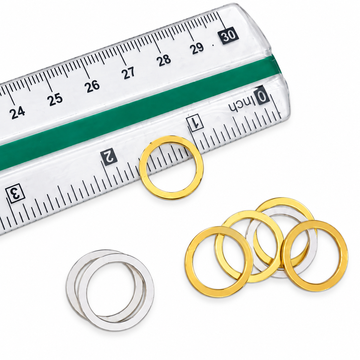 Golden Round Acrylic Cutting Pair