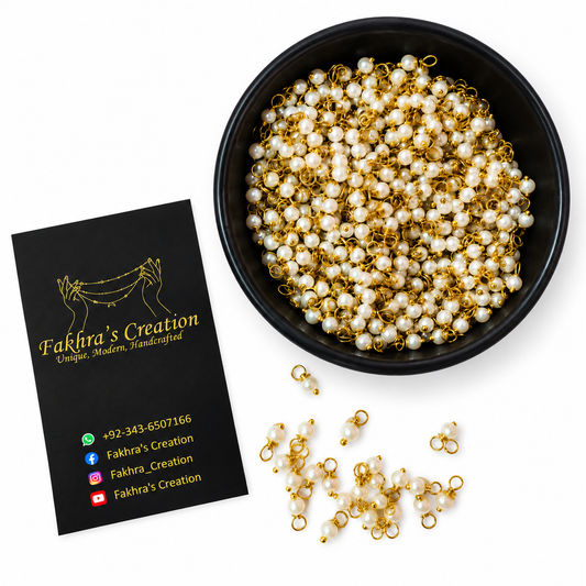 3mm Of White beads loreals