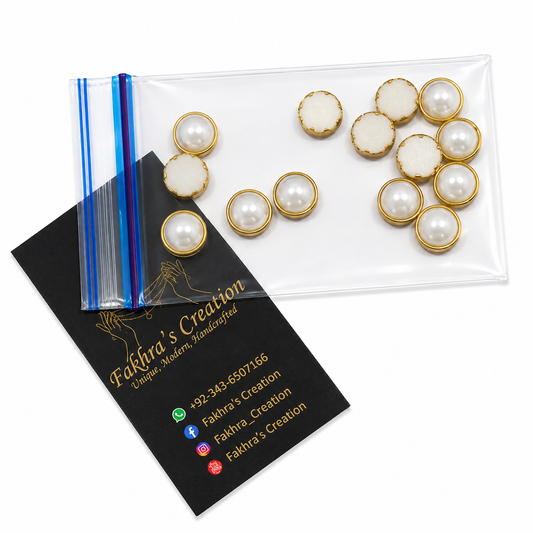 8mm White Kundan 10gm