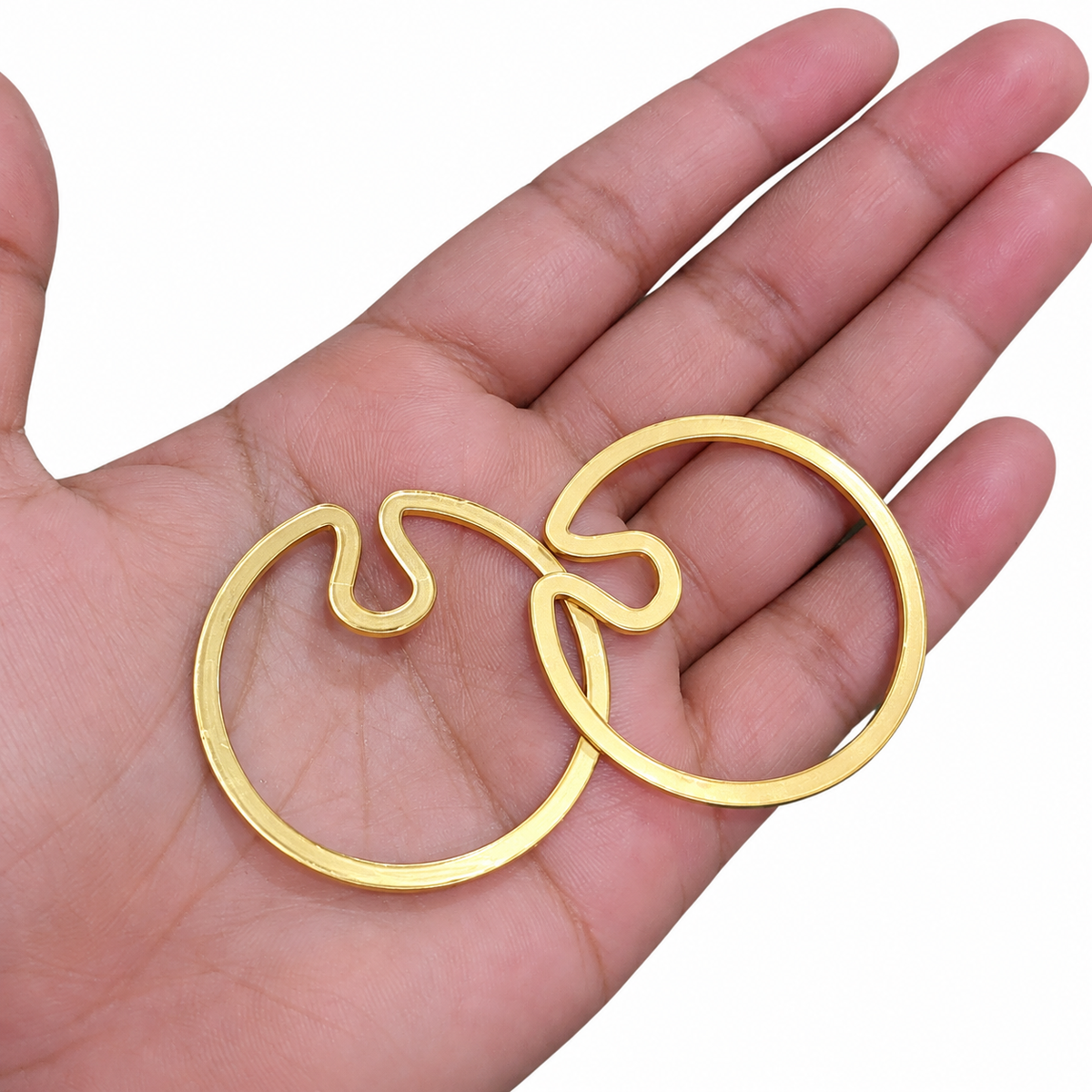 Golden Crescent Acrylic Cutting Pair