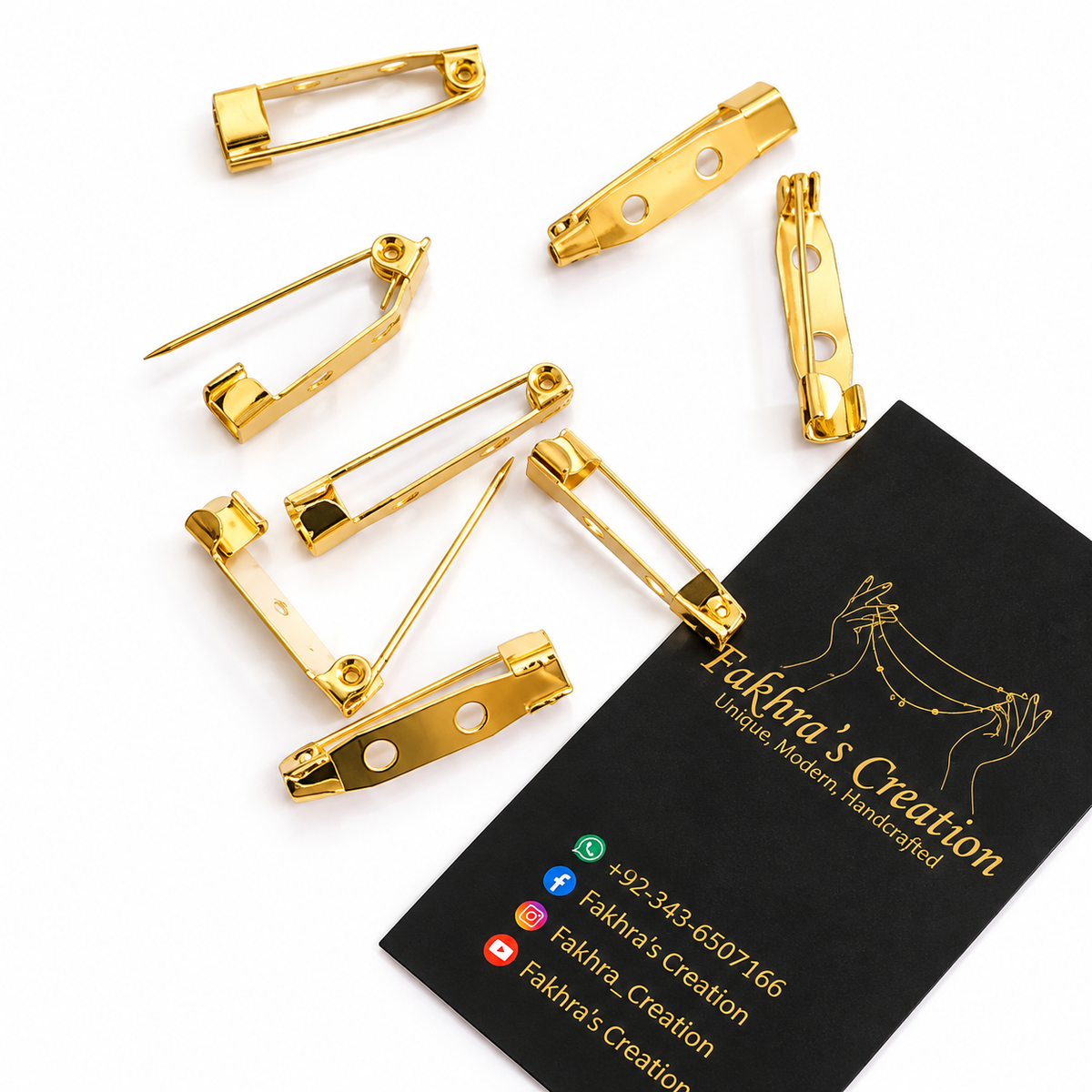 Brooch | Stud Pins Base Each Piece