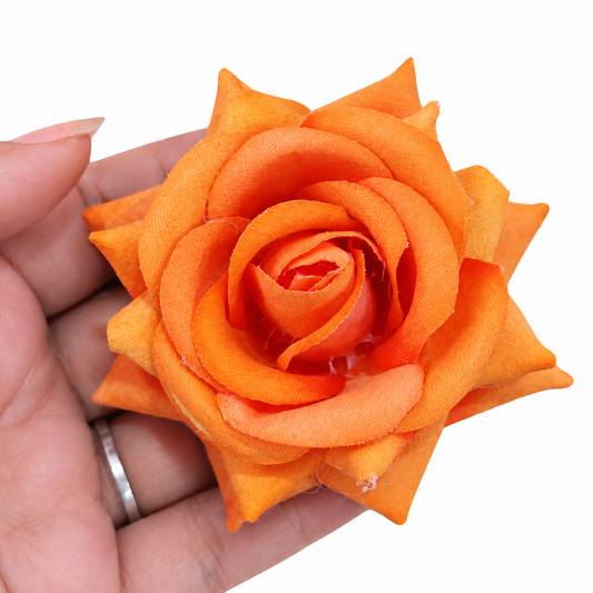 Orange Velvet Roses Each Piece