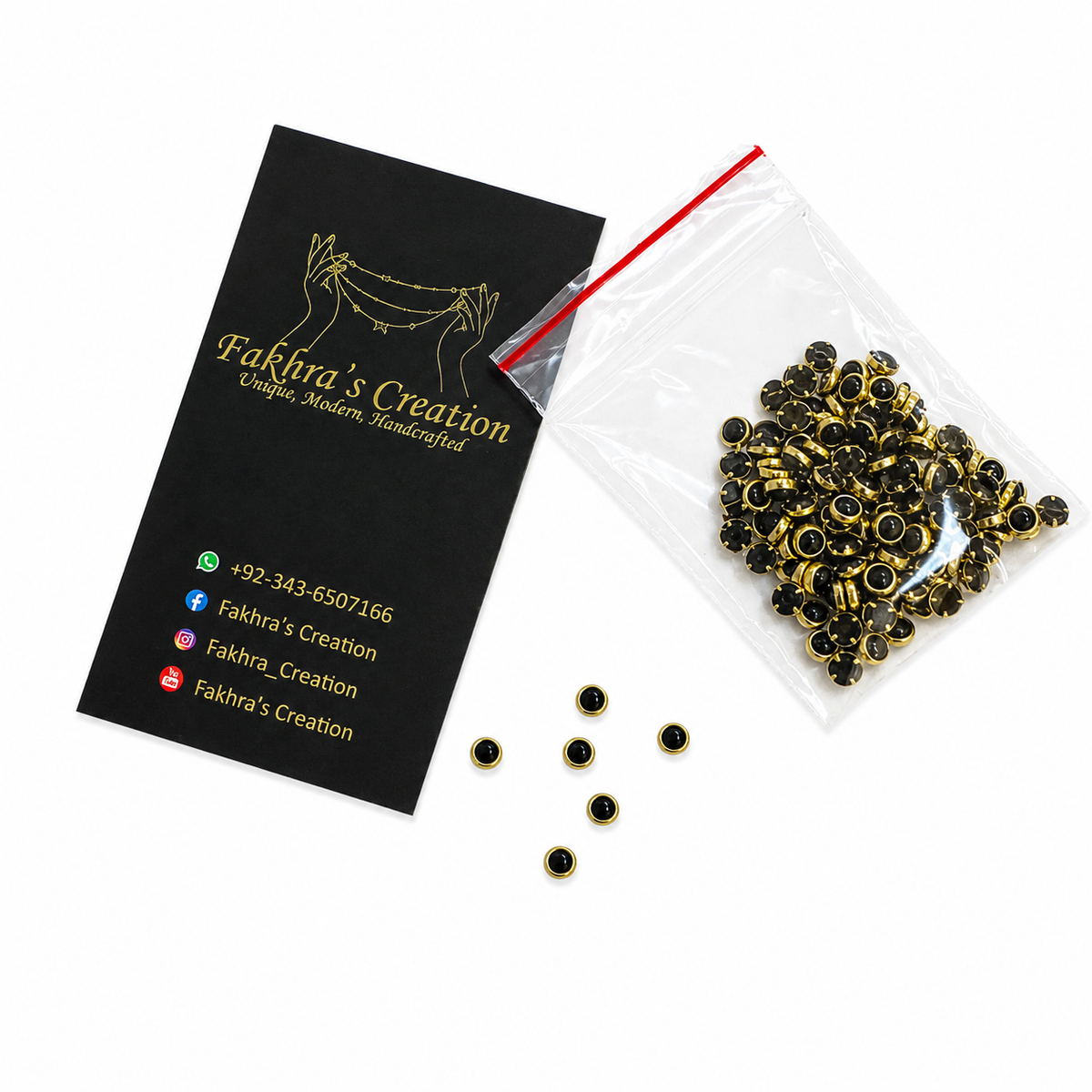 4mm round Black 10gm