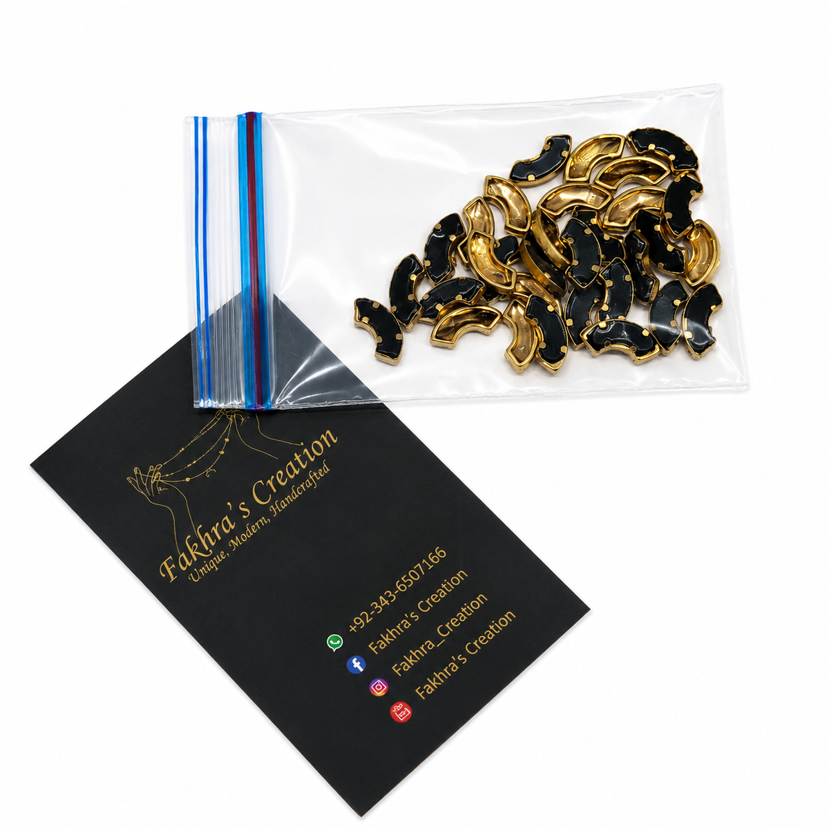 C Shape Smoke Kundan 10gm