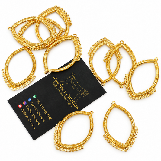 Earring Golden Resin Base