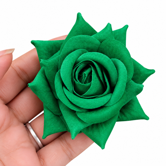 Green Velvet Roses Each Piece