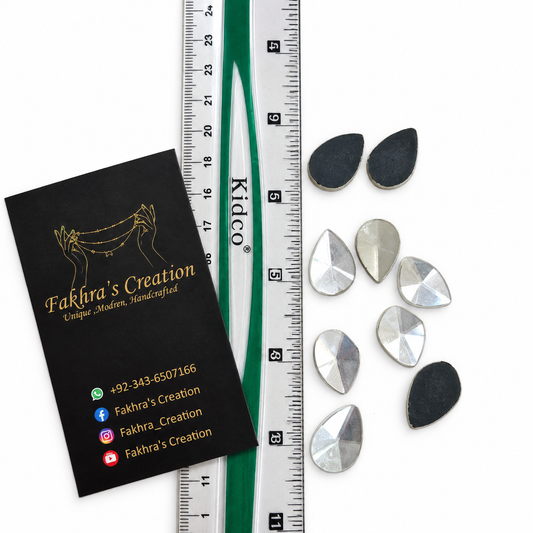 Large drop Bhawalpuri Stone 1 dozen