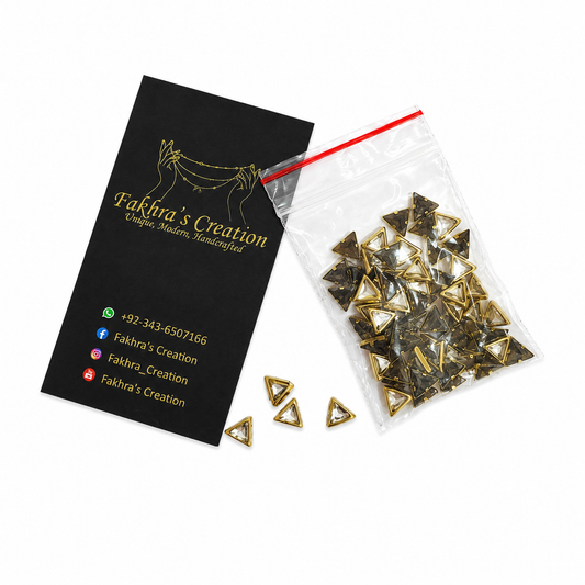 Triangle Shape Kundan 10gm
