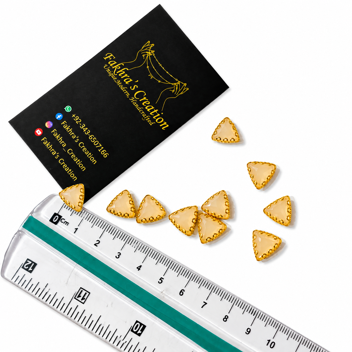 Small Triangle Matte Stones