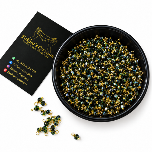 4mm Crystal Loreals Multi Green