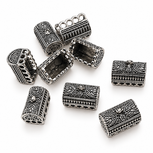 Antique Silver Jhumka