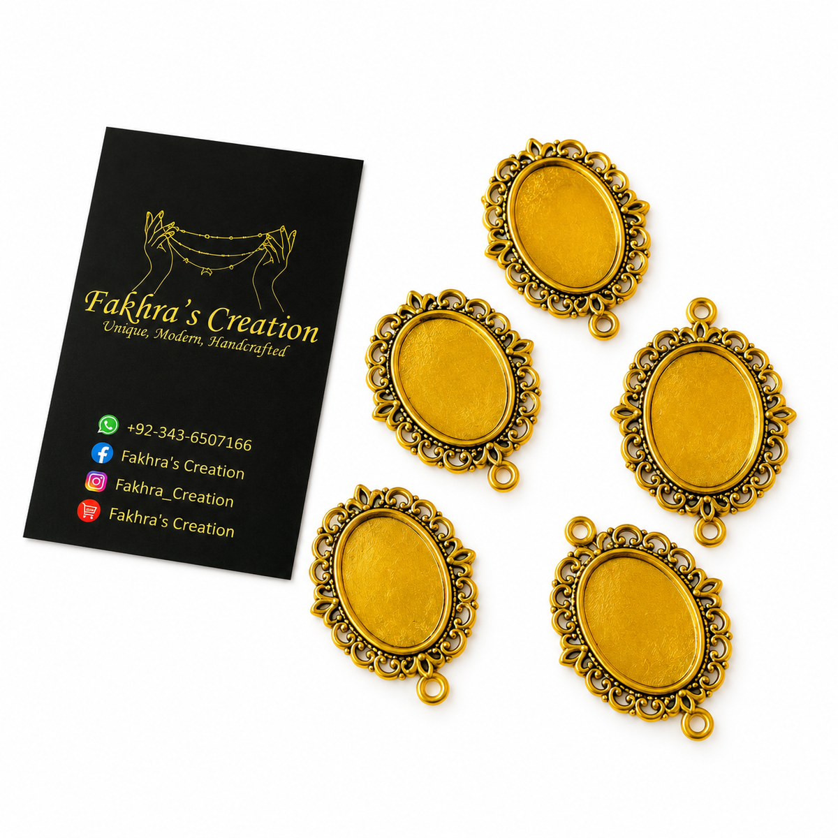 Oval pendant Resin Base