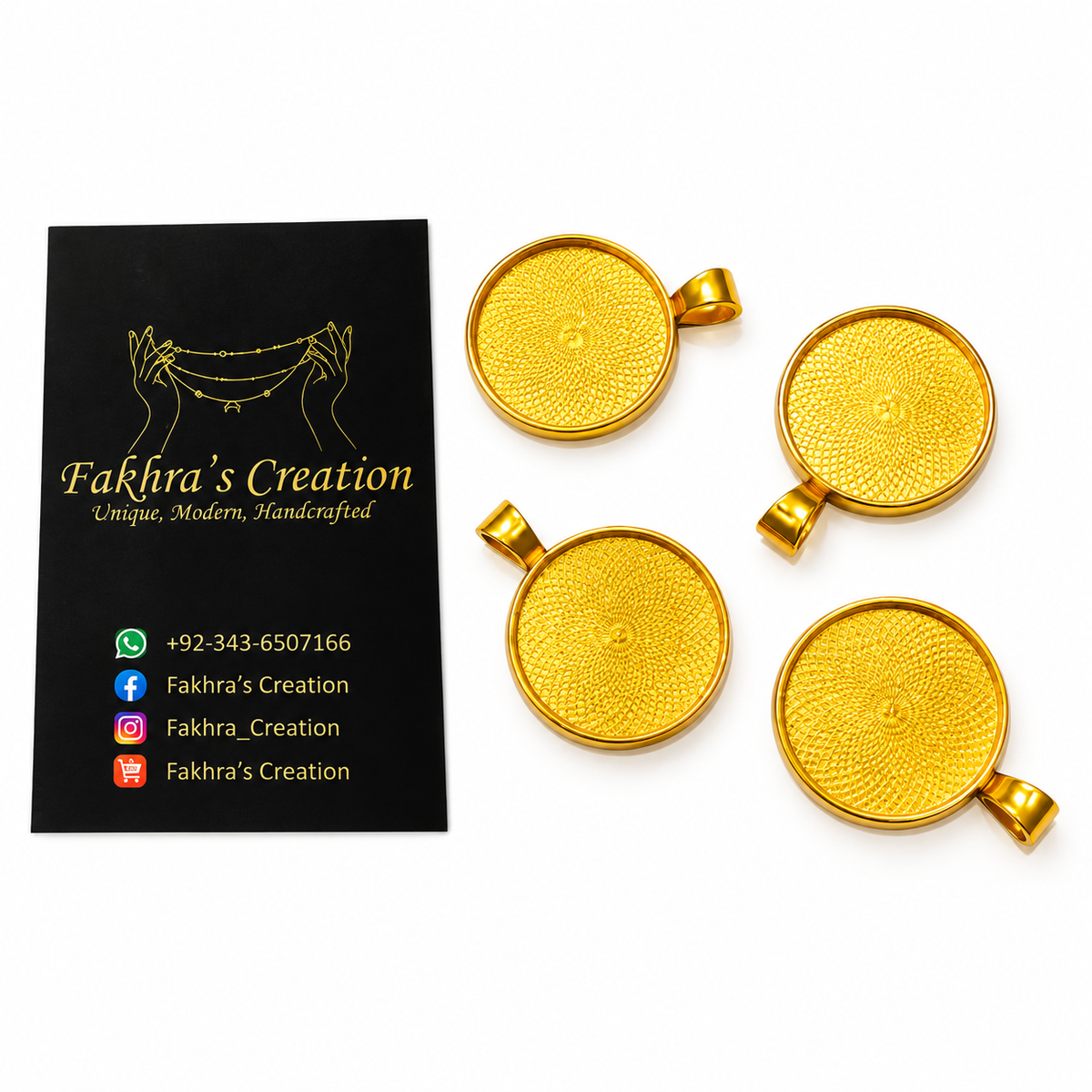 Round Resin Pendant | Necklace resin base