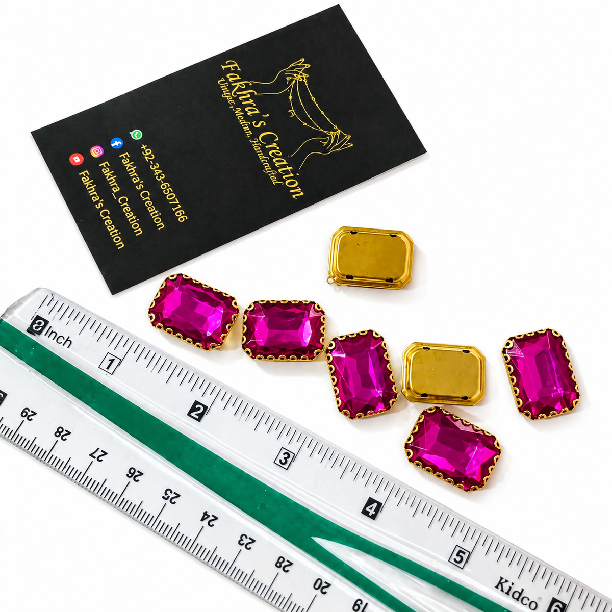 Rectangle Large Crystal Stone 1 dozen