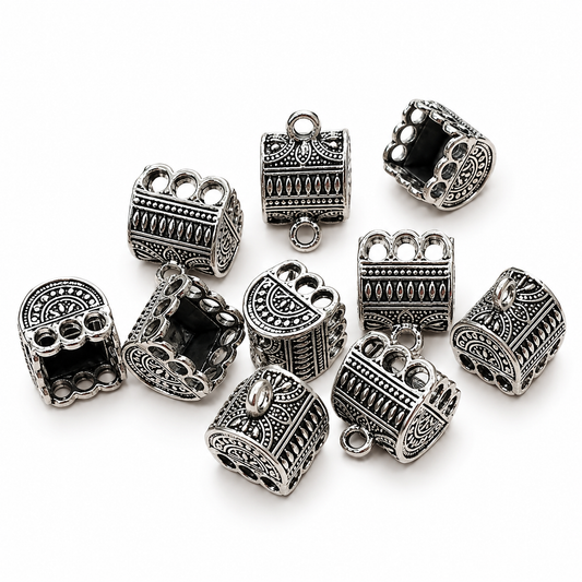Antique Silver Jhumka