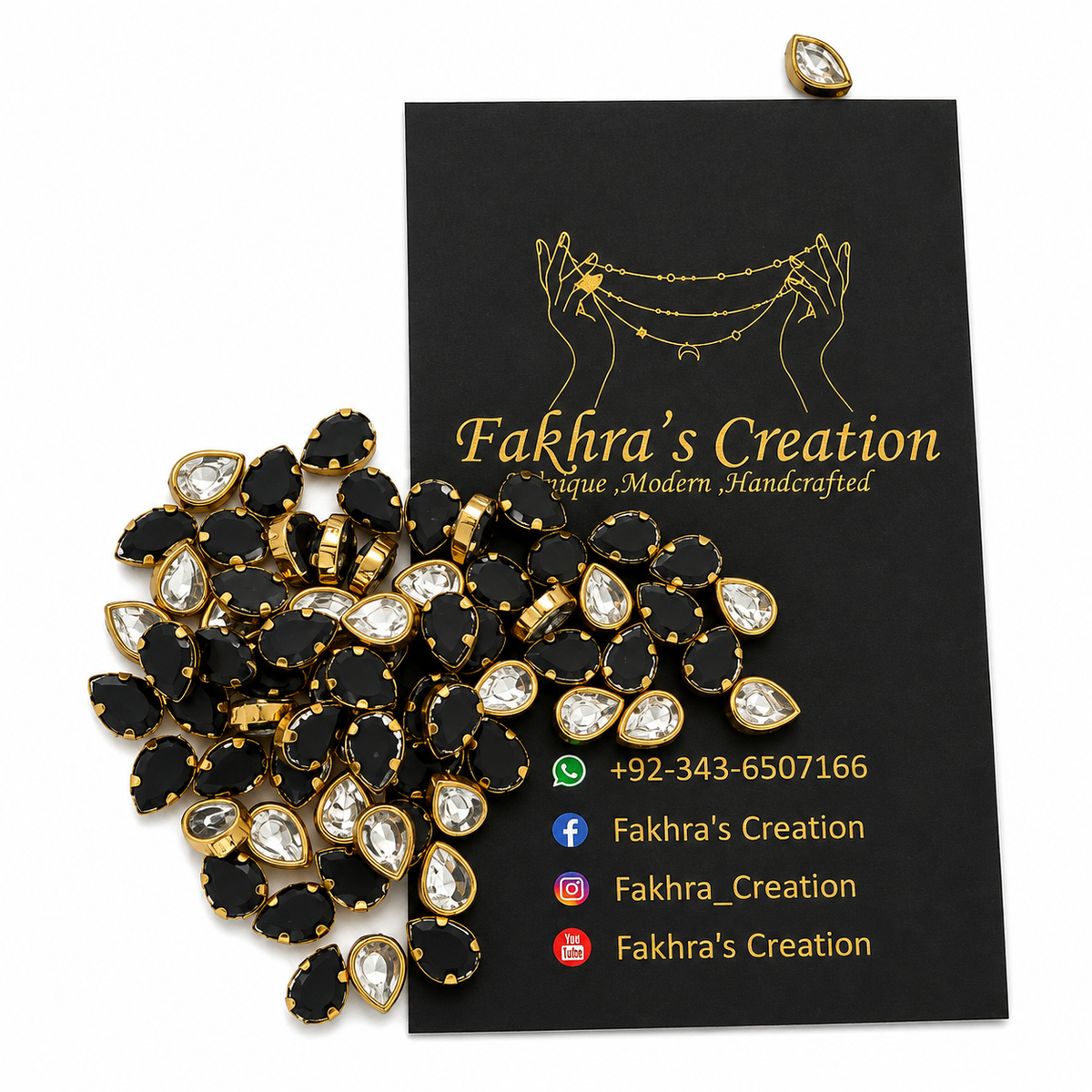Drop White Kundan 10gm
