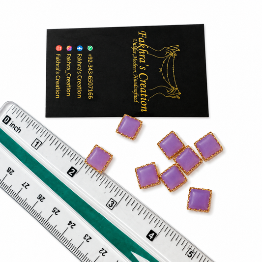 Small Square Matte Stones
