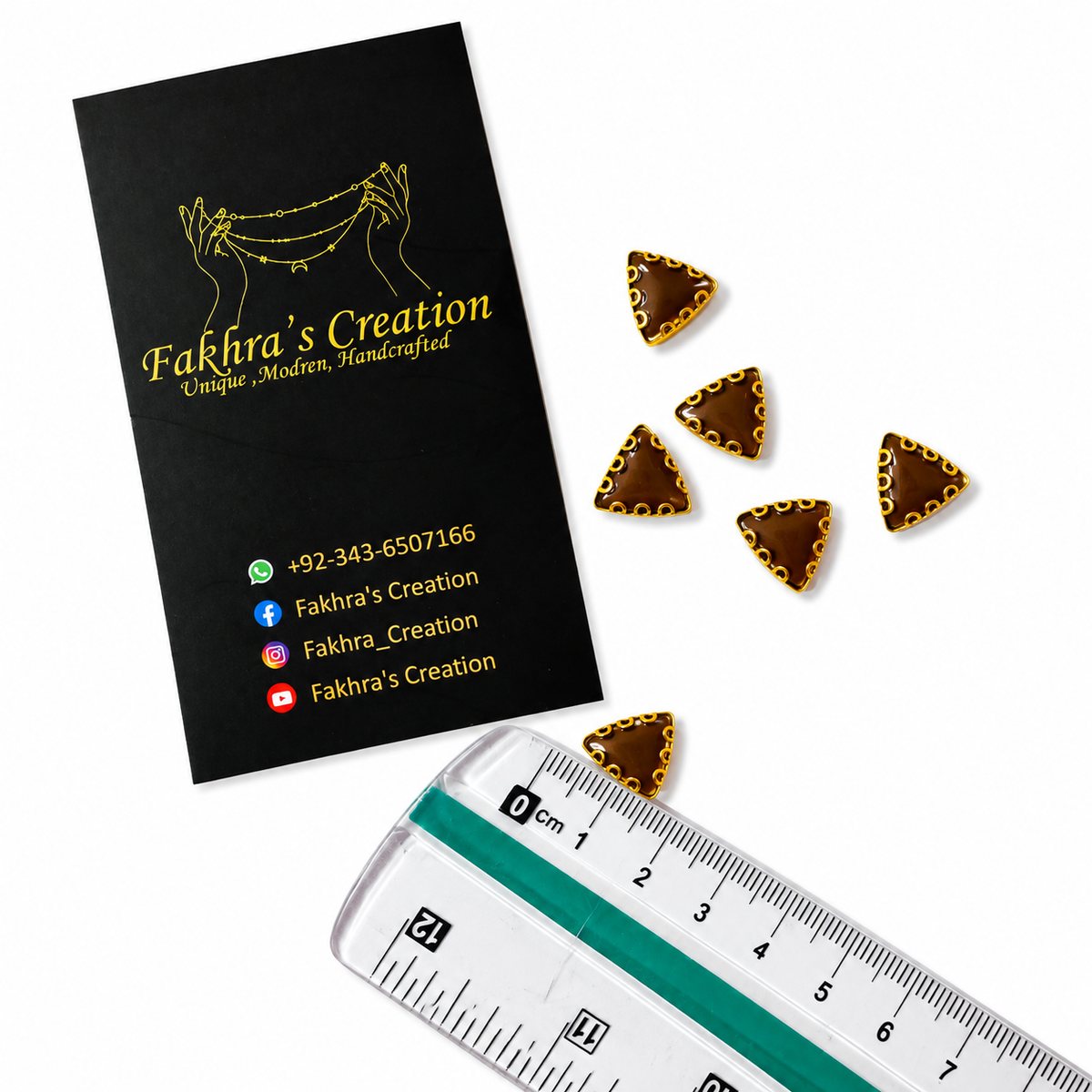 Small Triangle Matte Stones