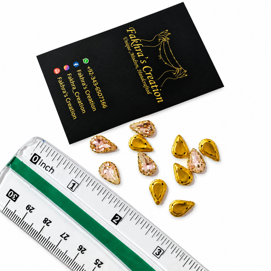 Small Tear Drop Shape Crystal Stone