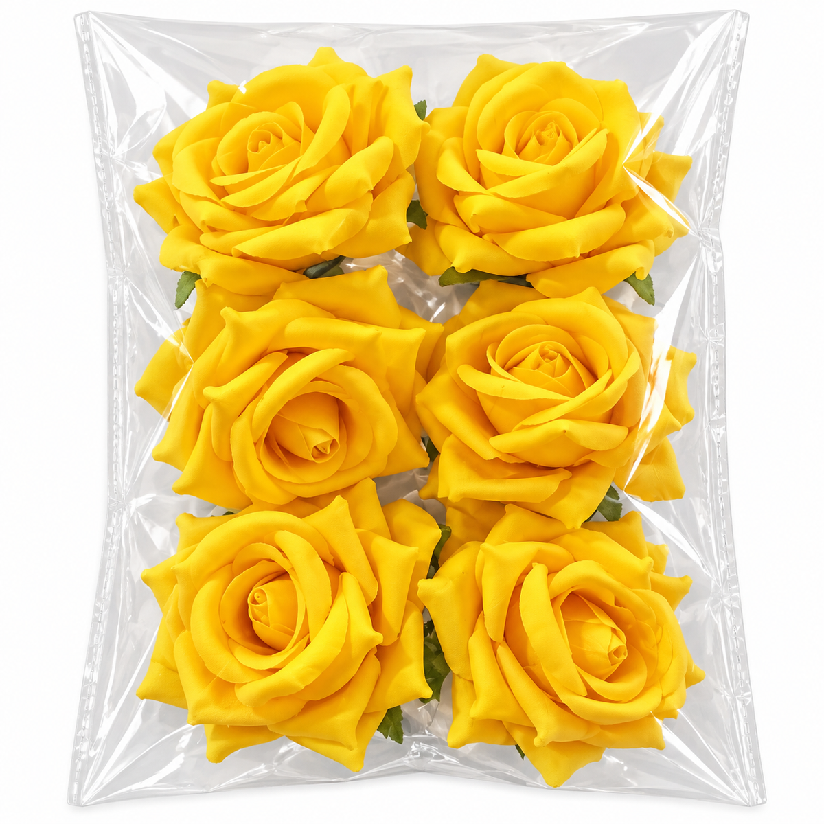 6 pcs Pack Artificial Roses