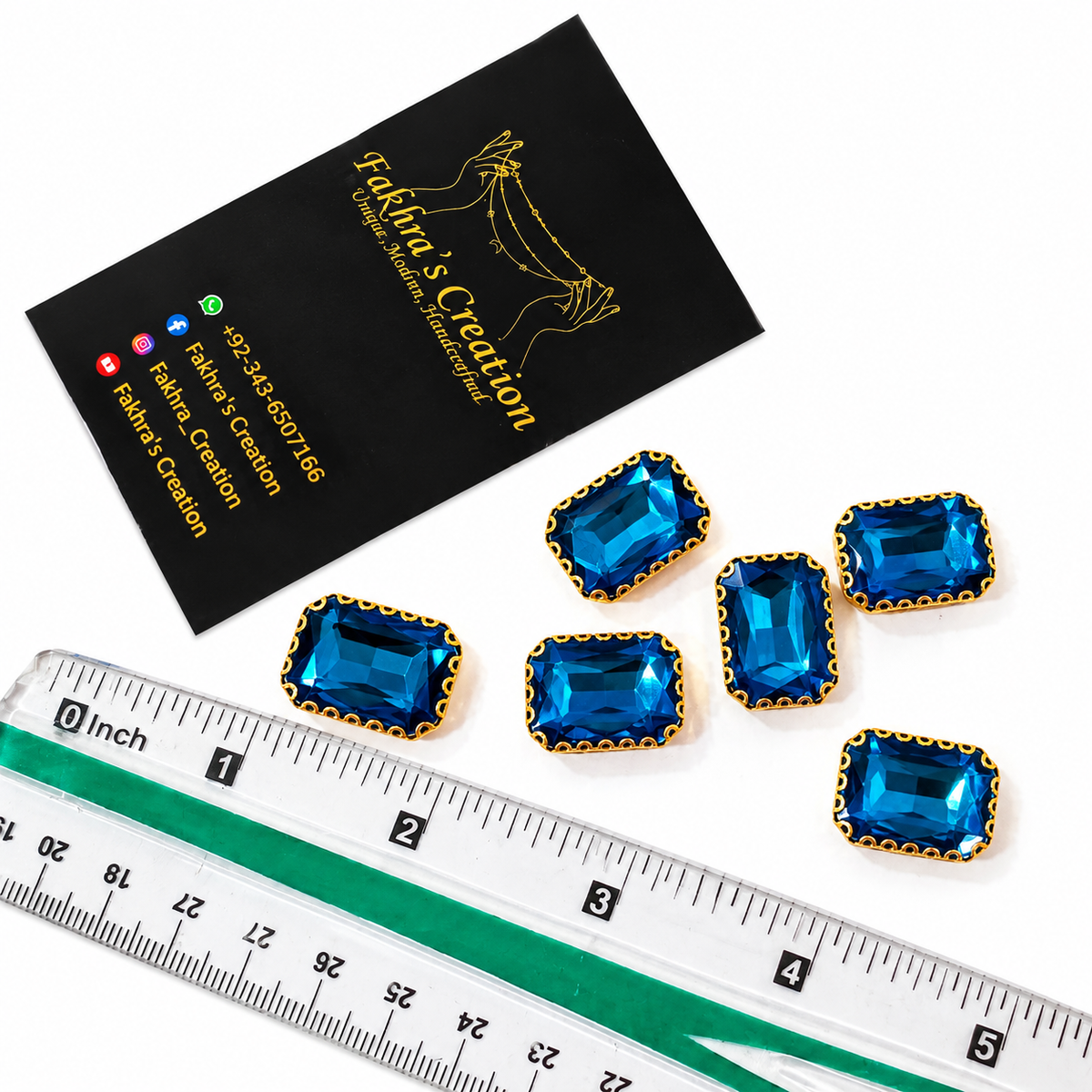 Rectangle Large Crystal Stone 1 dozen